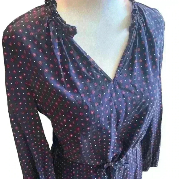 Draper James Lucinda Dress Navy Women’s Size Medium - Picture 5 of 8